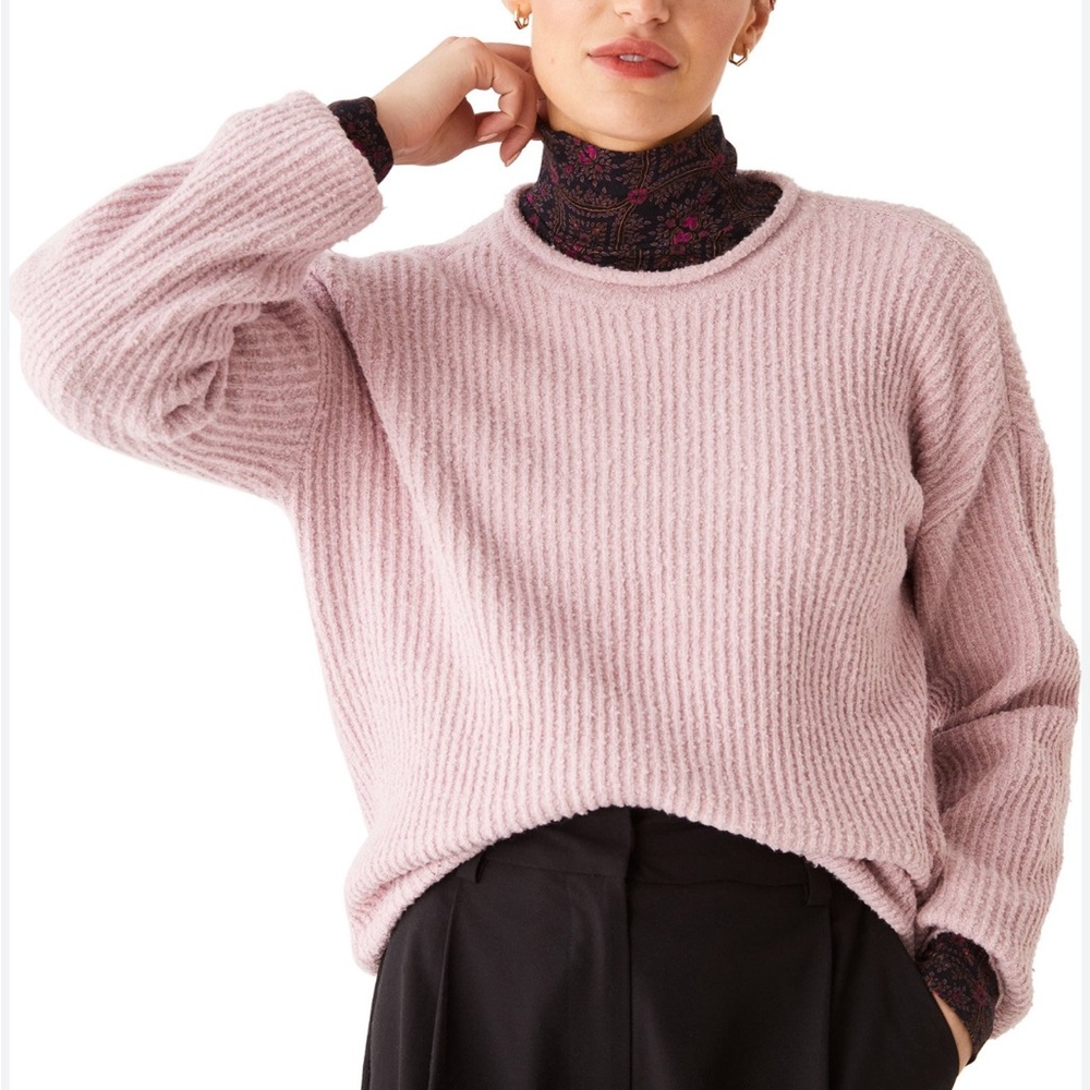 Frank And Oak Pink Wool Sweater